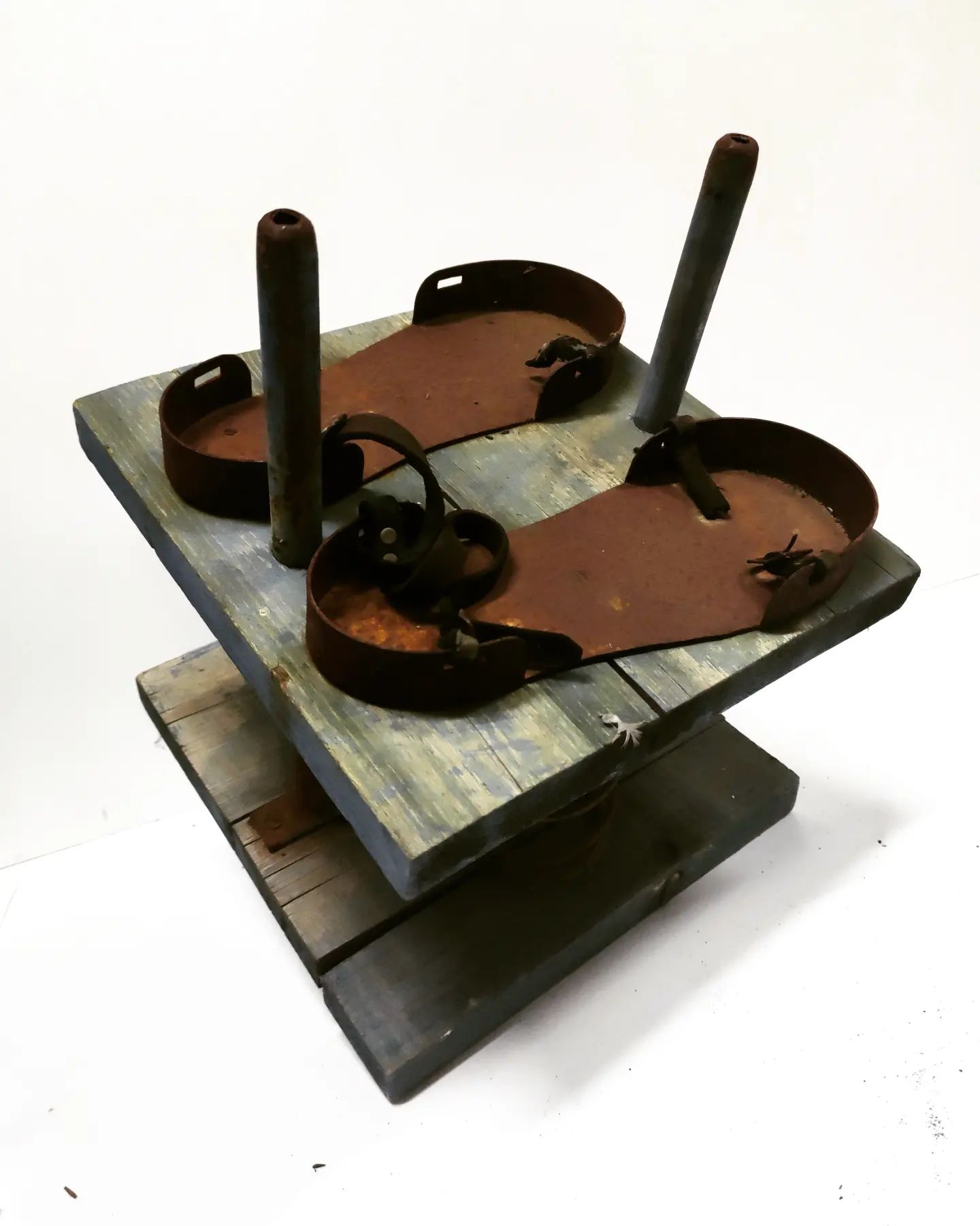 aparato ejercicio equilibrio deporte madera metal 1u